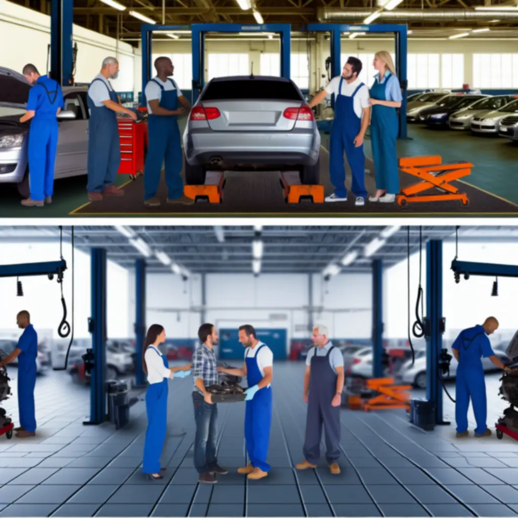 Mechanicy PolandVenue przy pracy w nowoczesnym warsztacie