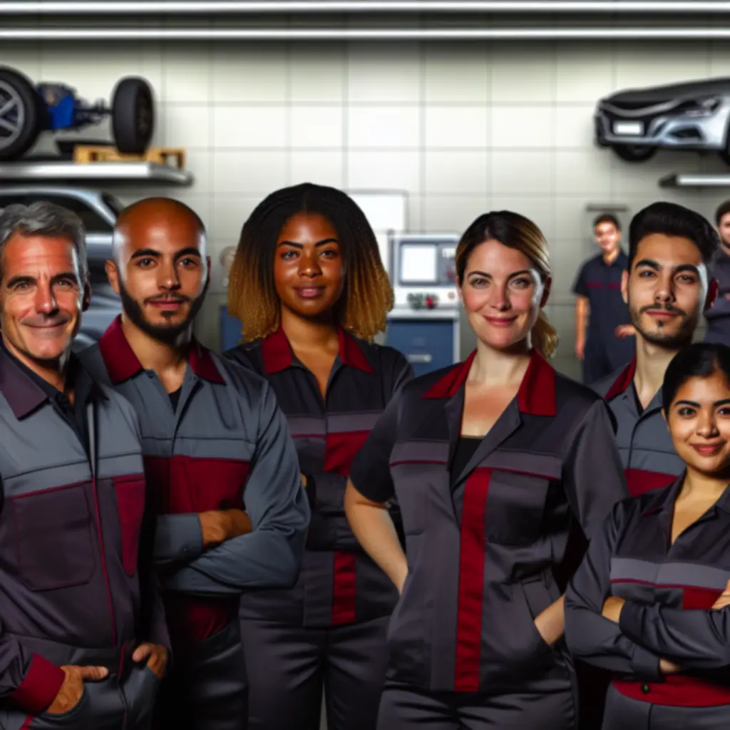 Zespół mechaników PolandVenue w nowoczesnym warsztacie